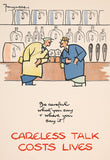 POSTCARD (Pack of 10): 'Be Careful What You Say And Where You Say It!' ML0008