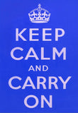 POSTER (Pack of 10): Keep Calm And Carry On - Blue. ML0129