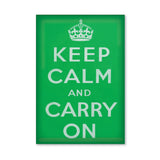 MAGNET (Pack of 10): Keep Calm And Carry On - Green. ML0105
