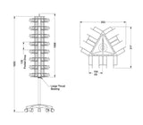 Coaster Floorstanding Spinner