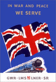 POSTCARD (Pack of 10): In War And Peace We Serve. ML0060