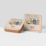 COASTER (Pack of 10): 'Be Careful What You Say And Where You Say It!'  ML0016