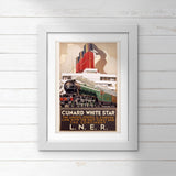 POSTER (Pack of 10): LNER Cunard White Star. ML0087